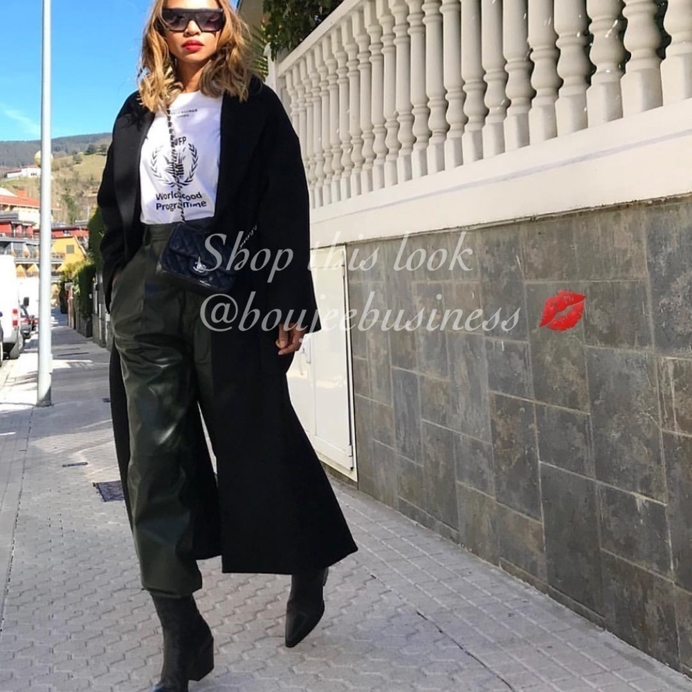 ZARA BNWT Faux Leather Long Shorts